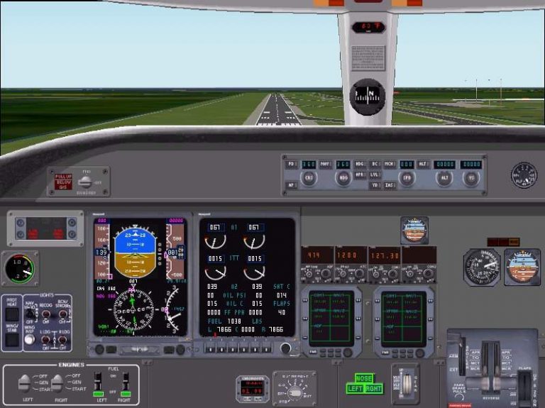 Cessna Citation panel Flight Simulator 2000 Mod