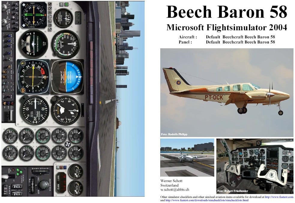 Beech Baron 58 Flight Manual Performance