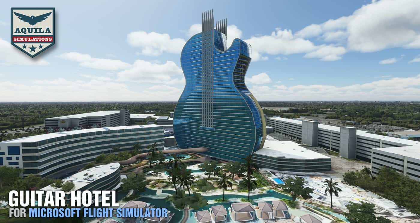 Guitar Hotel (Hollywood, Florida)  - Microsoft Flight Simulator 2020 Mod