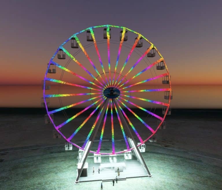 Animated Ferris Wheel v1.0 (2) Flight Simulator Addon / Mod