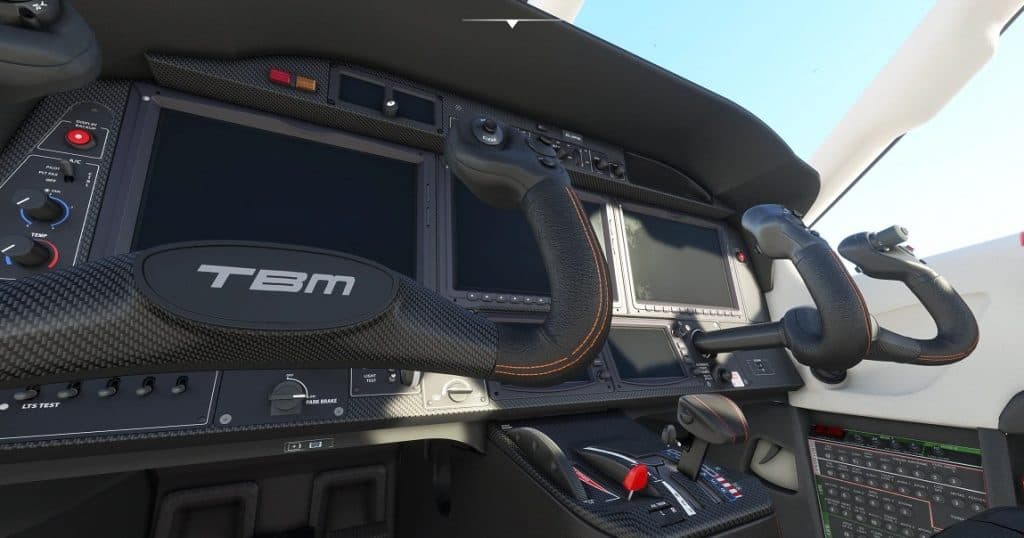 Daher TBM 930 Cockpit Livery Black Carbon v1.0 MSFS2020 Liveries Mod
