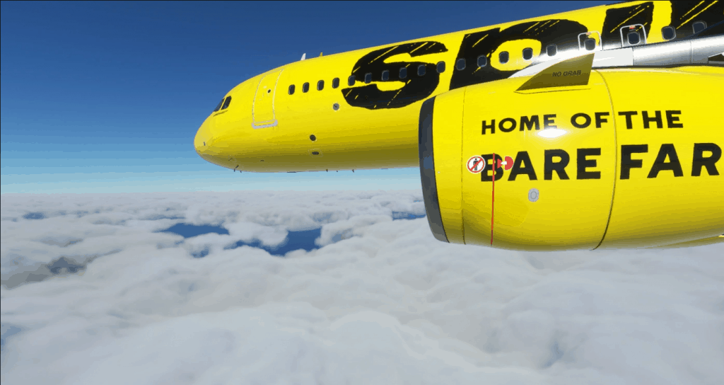 [A32NX] Dirty Spirit Airlines Bare Fare 4K v1 (3) Flight Simulator