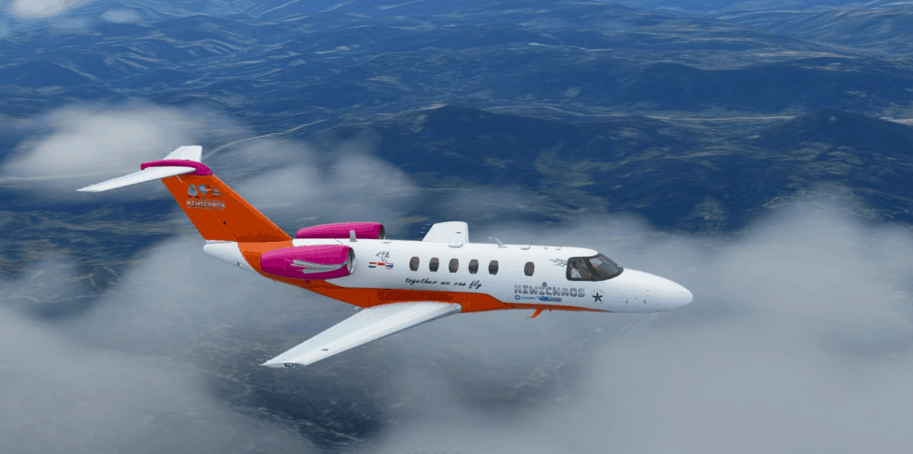 Cessna Citation CJ4 Kiwichaos custom livery v1.0