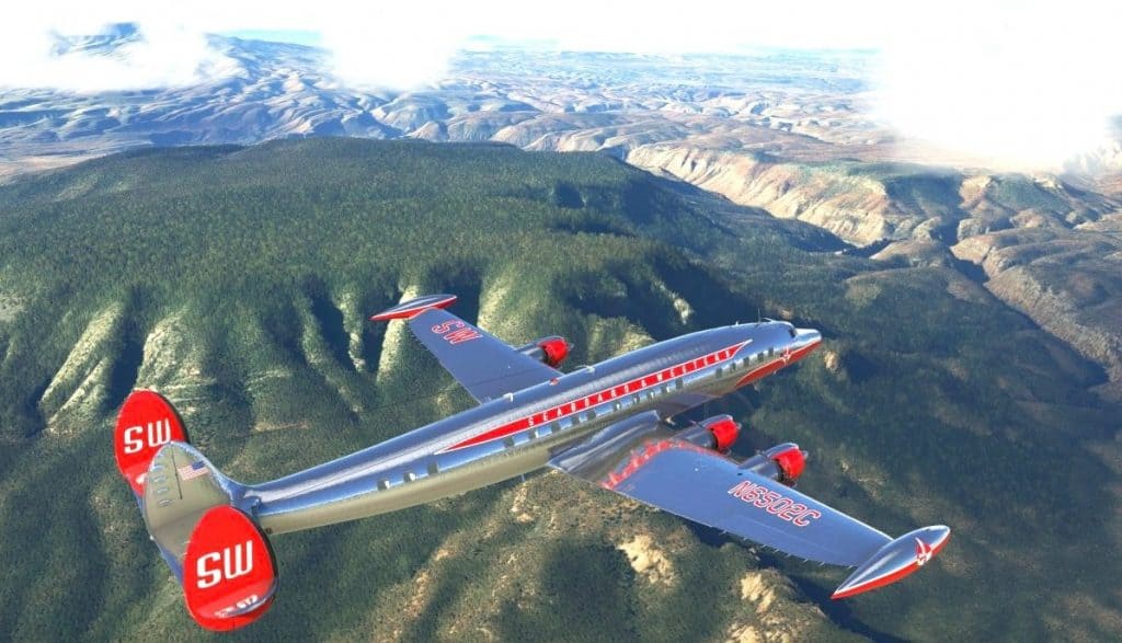 Lockheed Constellation Seaboard Western Airlines v2 (1) Flight