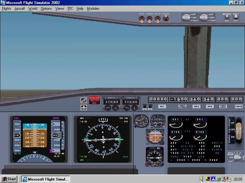 A320 panel for FS2002