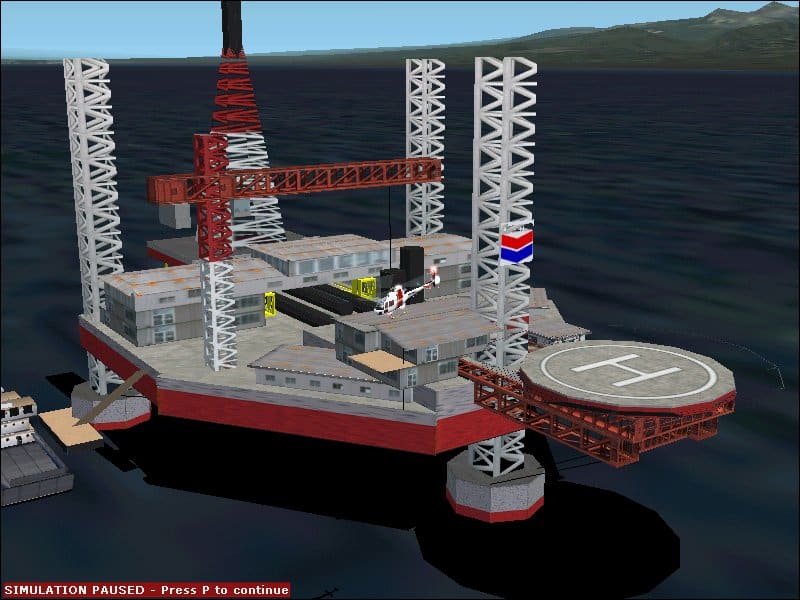 Chevron Kumul Oilrig 2000/2002 in the gulf of Papua off the south coast of Papua New Guinea