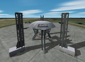 FS 2002 Lost in Space Alpha control. Launch facility scenery