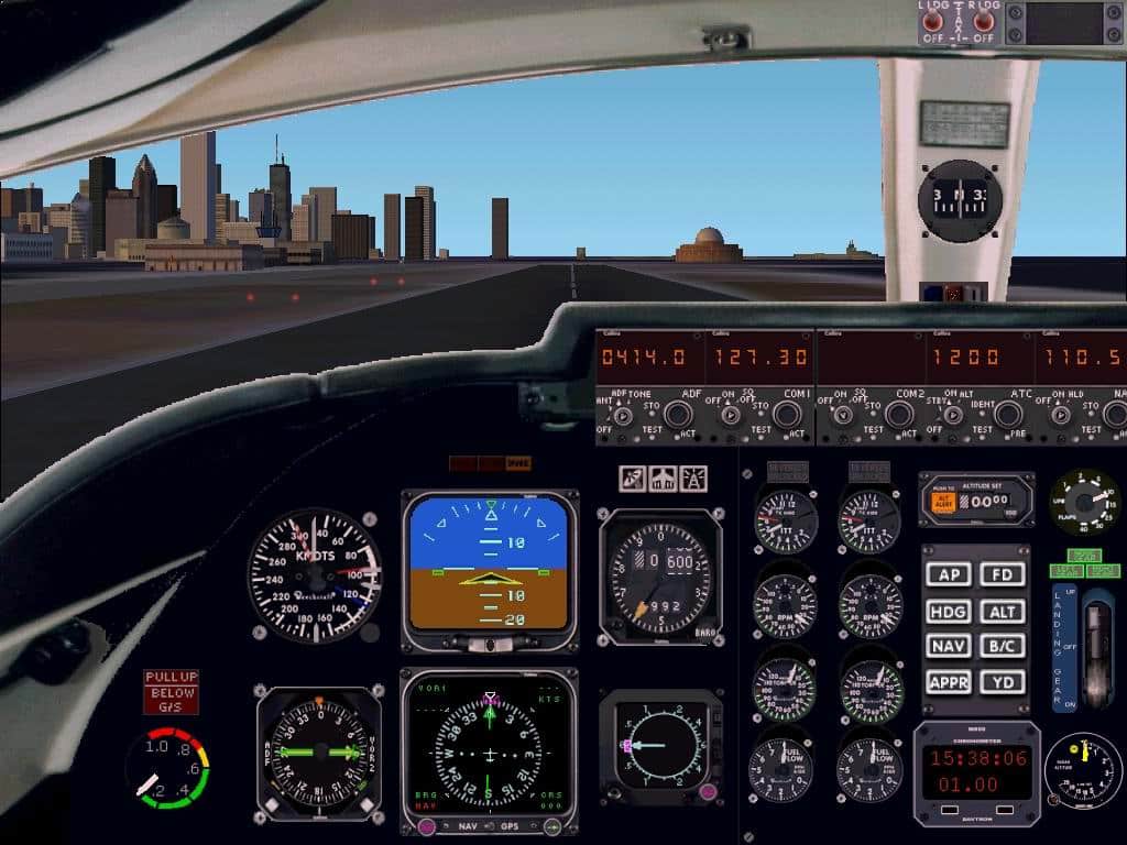 FS2000/2002 2 jet engine panel