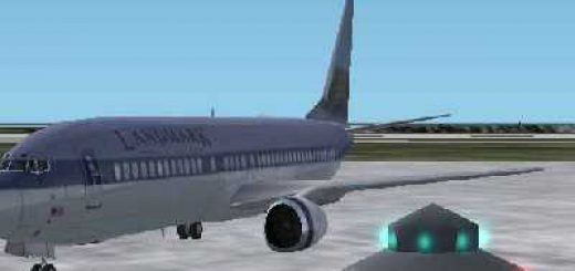 FS2002 ALIEN AMPHIBIAN CROPCIRCLE AREA-51 Gray UFO