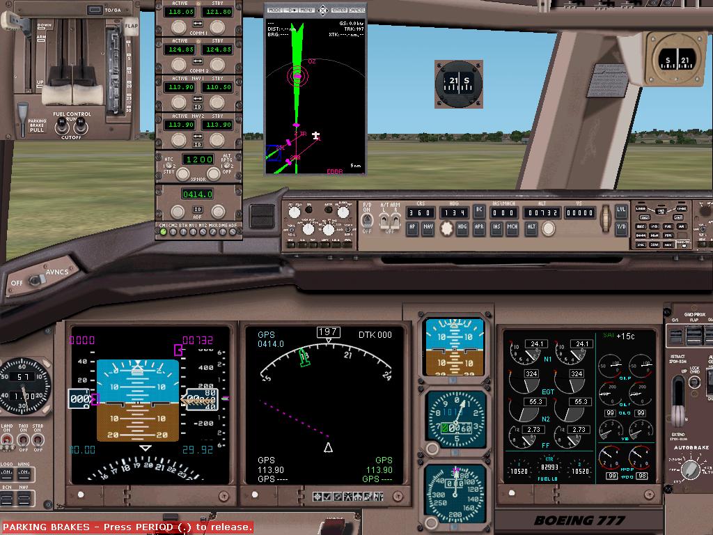 FS2002 Boeing 777 Panel