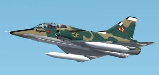 FS2002 / CFS2 – Mirage 5CODM Colombian Air Force