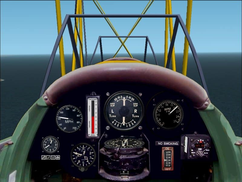 FS2002 De Havilland DH82A Tiger Moth Panel