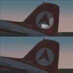 FS2002 Douglas DC-3 Cargo Nightlighting Tail Fix