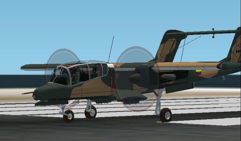 FS2002 Rockwell OV-10 Bronco of the Venezuelan Air Force