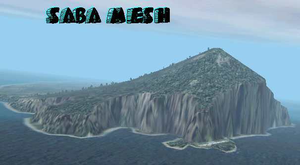 FS2002 Saba Island High Resolution Mesh