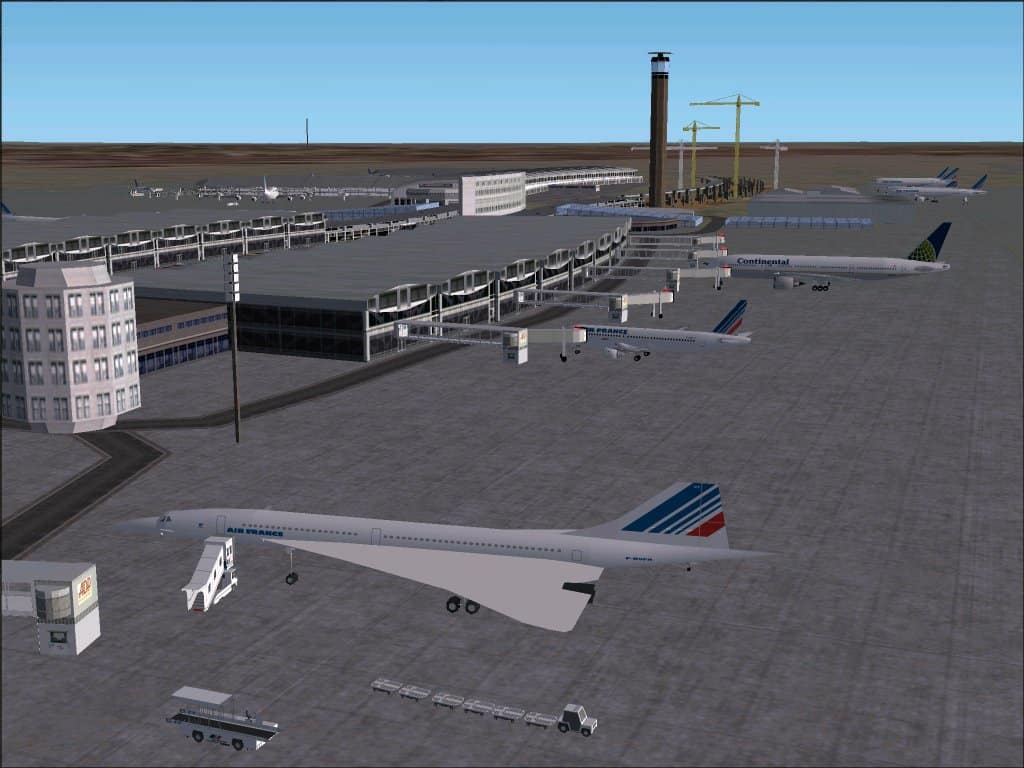 FS2002 Scenery Paris-CDG Airport – Statics