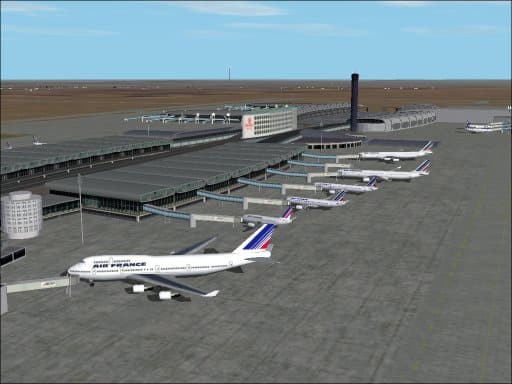 FS2002 Scenery – Paris, LFPG Airport Airport of Paris – Charles de Gaulle