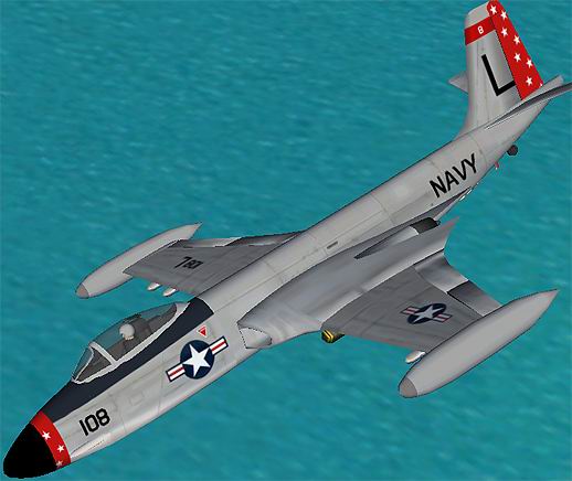 FS2002/CFS2 McDonnell F2H-4 Banshee Fixed