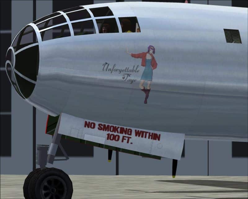 FS2004 B-29B Anime Girls Nose Art Volume 2