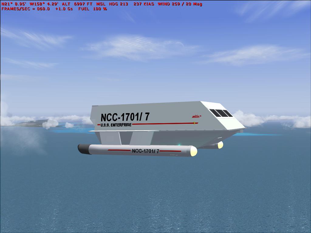 FS2004 Enterprise 1701 Shuttle Updated.