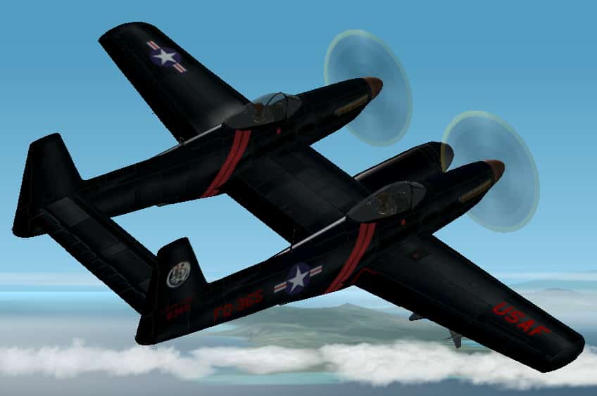 FS2004 North American F-82G Twin Mustang