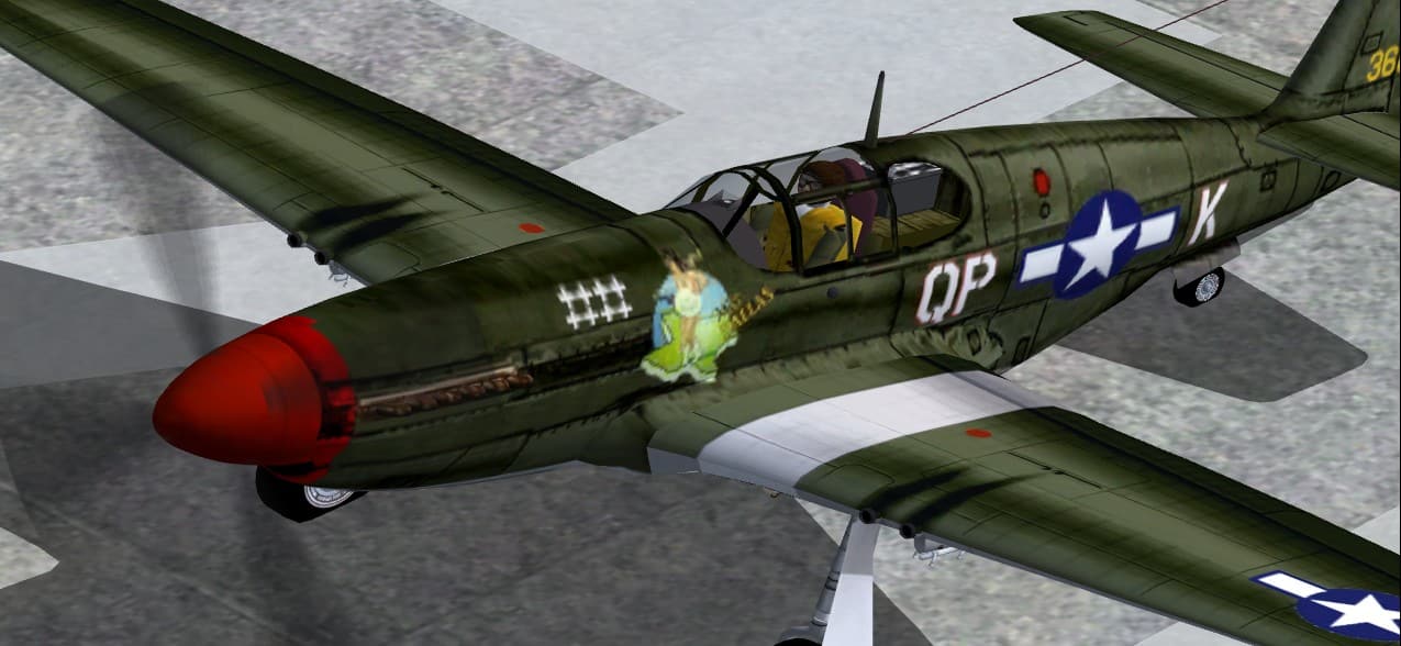 FS2004 P-51B Mustang “Miss Dallas”