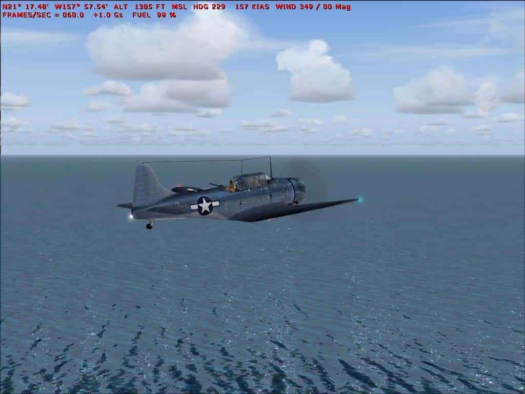FS2004 SBD-2 Dauntless CFS2 default updated