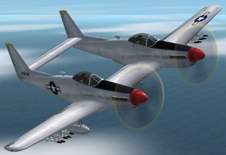FS2004/2002 North American P-82B Twin Mustang