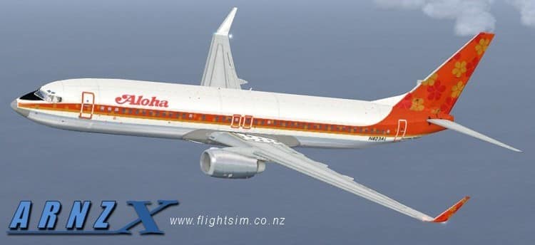 FSX Aloha Retrojet Boeing 737-800 Textures only.