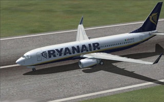 FSX Boeing 737_800 Ryanair Textures