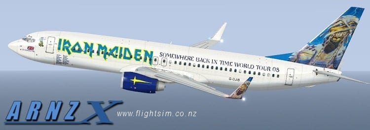 FSX Iron Maiden Boeing 737-800 Textures only