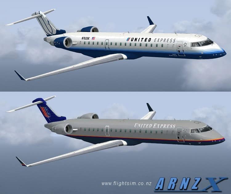 FSX United Express Bombardier CRJ700 Textures
