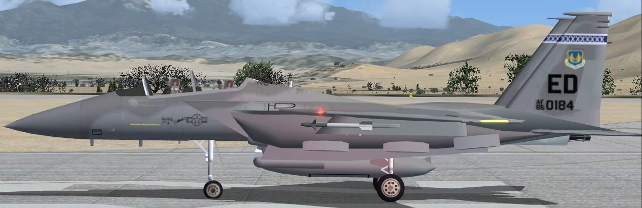 FSX/FS2004 F-15E Strike Eagle445th FLTS, 412 Test Wing (TW)
