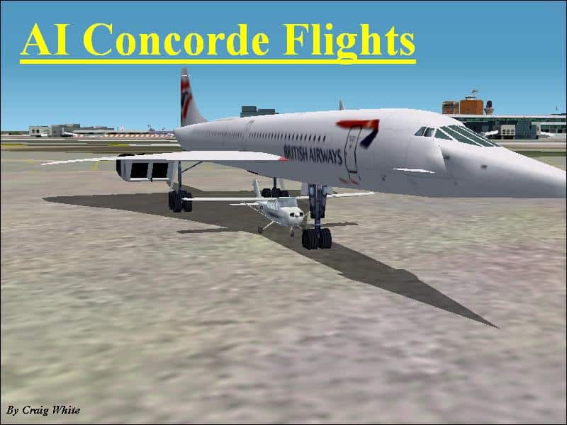 AI flight plans for the Concorde in FS2002