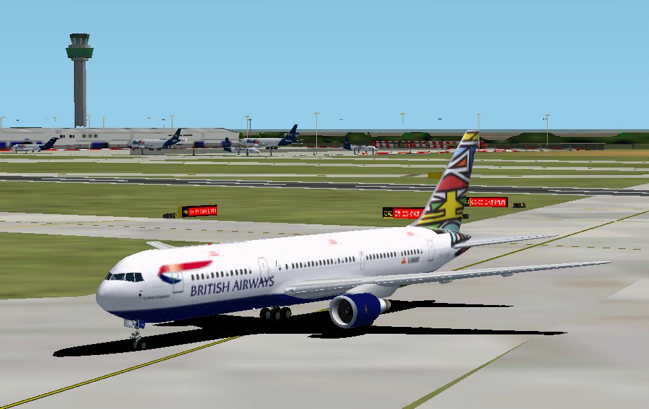 Boeing 767-336ER. Registration G-BNWD British Airways ‘Ethnic’ Tailfin Livery ‘Emmily Masanabo’