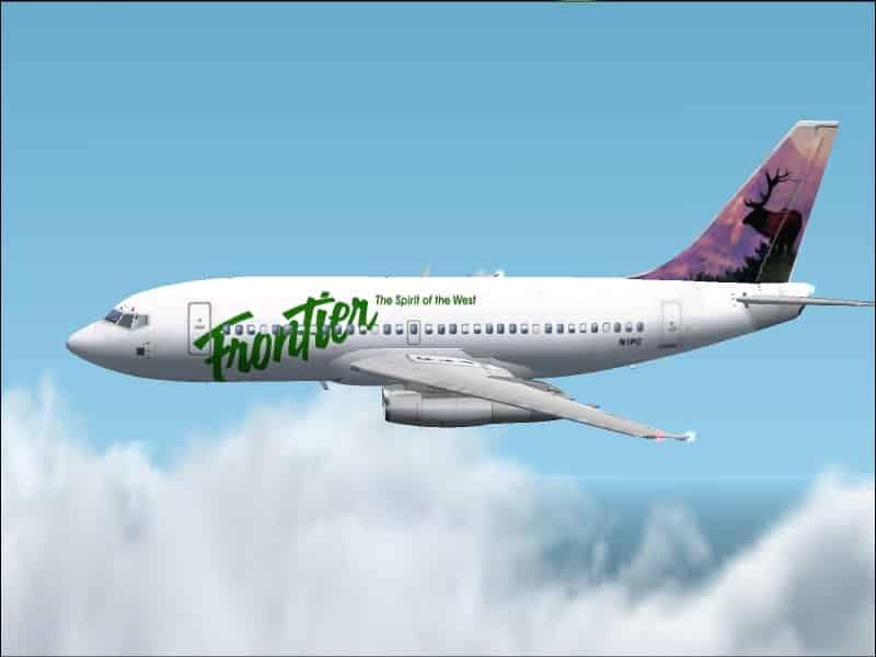 FS2000 – FS2002 Boeing 737-287 Advanced/ Frontier Airlines; registration N1PC