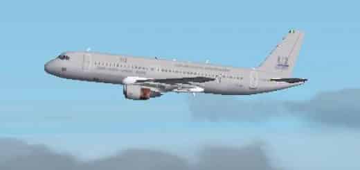 FS2002 A320-200 painted in the rock band U2 livery