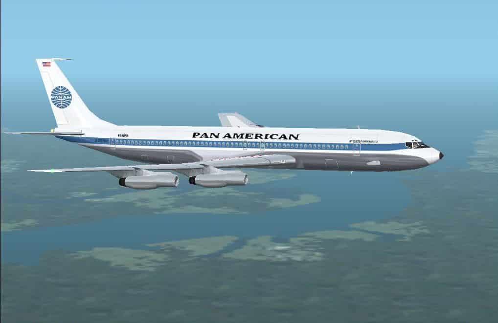 FS2002 Aircraft: Pan American Airlines livery replacement/additional textures for AI friendly gMax created Boeing 707-320 (v1)
