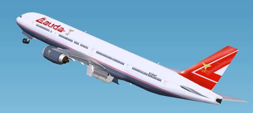 FS2002 B777-300 Replacement Textures LaudAir