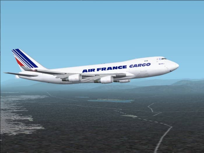 FS2002 BOEING 747-428 Extended Range Freighter Air France Cargo