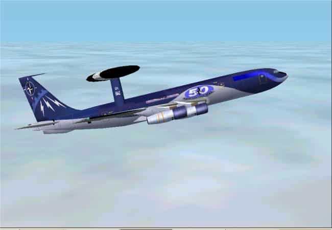 FS2002 BOEING E-3 NATO AWACS-P&W Engines US Air Force