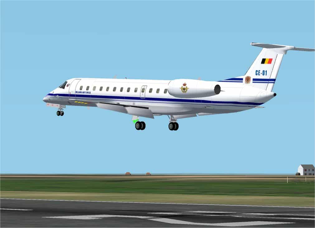 FS2002 Belgian Air Force Embraer ERJ-135