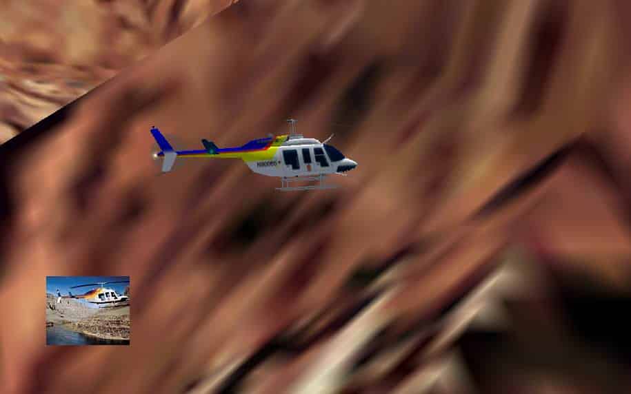 FS2002 Bell 206L Long ranger Papillion Grand Canyon Helicopters