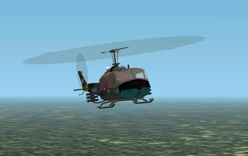 FS2002 Bell U1-huey Gun Ship