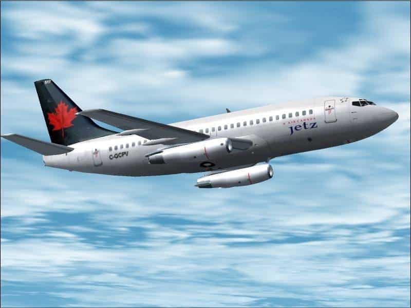 FS2002 Boeing 737-200 Air canada Jetz