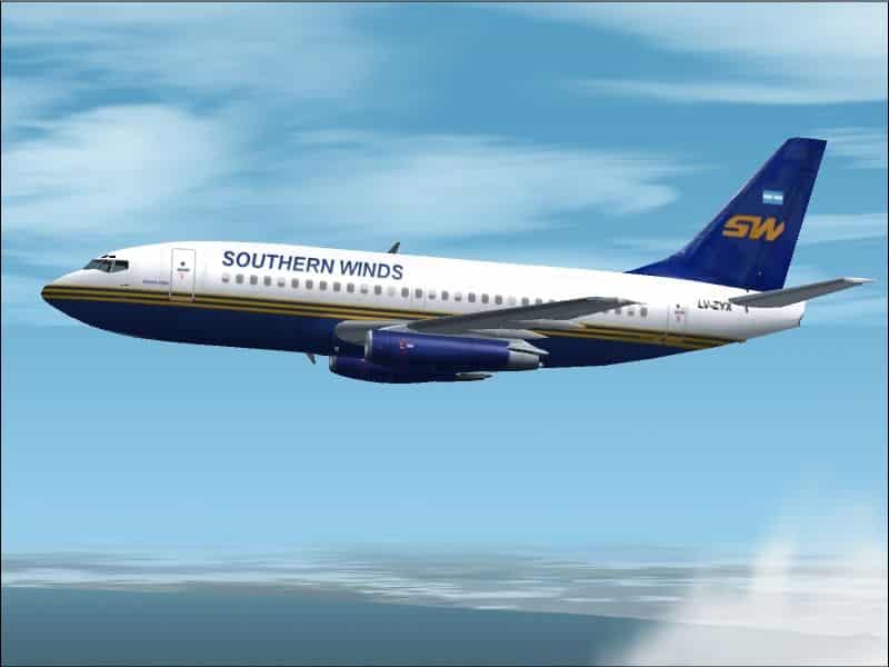 FS2002 Boeing 737-200 SOUTHERN WINDS