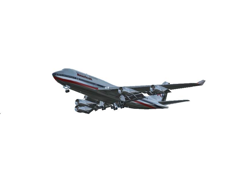 FS2002 Boeing 747-400 American Airlines Textures