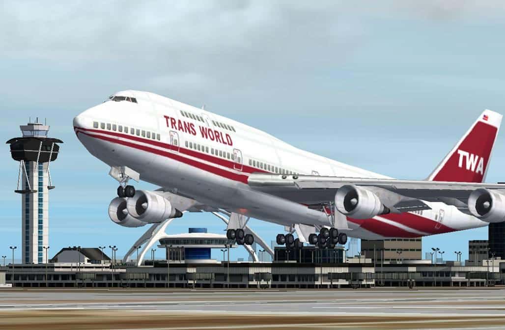 FS2002 Boeing 747-400 TWA replacement/add-on textures