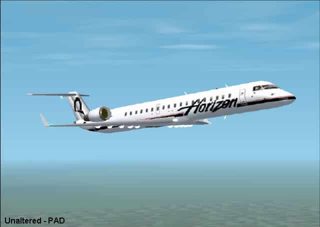FS2002 Bombardier CRJ700-ER 70 Passenger Regional Airliner Horizon Air