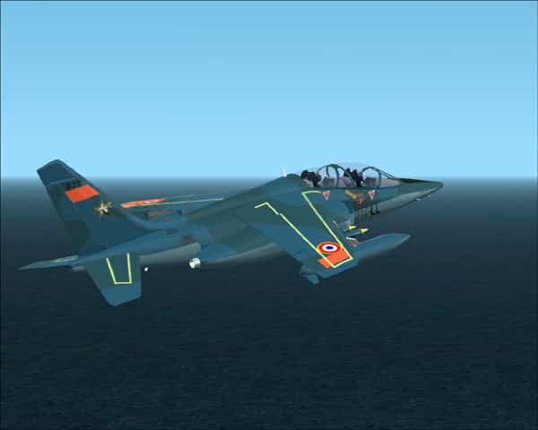 FS2002 Dassault/Dornier Alpha Jet French Air Force Ecole d’Aviation de chasse Tours
